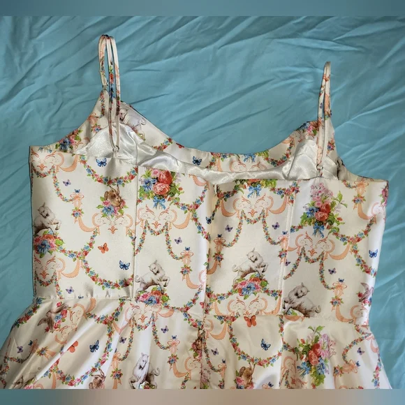 Sugar Thrillz Opulence Renaissance Corset Dress Floral 2X Dollskill Plus Size - Picture 7 of 15